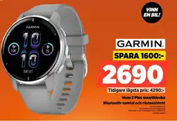 Power Garmin. venu 2 plus smartklocka bluetooth-samtal och röstassistent erbjuda