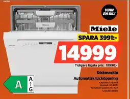 Power Miele Diskmaskin Automatisk lucköppning erbjuda