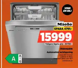 Power Miele Diskmaskin Automatisk lucköppning erbjuda