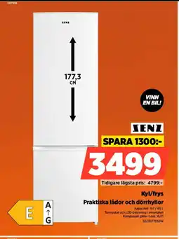 Power Senz kyl/frys praktiska lådor och dörrhyllor erbjuda