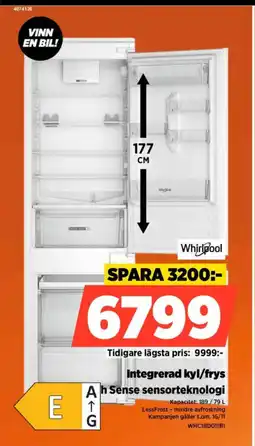 Power Integrerad kyl/frys Ah Sense sensorteknologi erbjuda