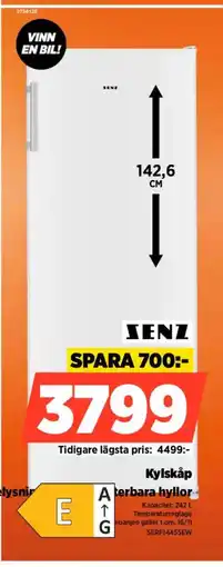 Power Kylskåp A terbara hyllor erbjuda