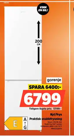 Power Kyl/frys A Praktisk snabbfrysning erbjuda