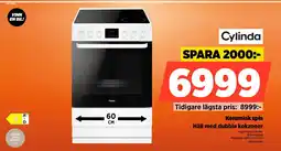 Power Häll med dubbla kokzoner Cylinda Keramisk spis erbjuda