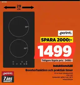 Power Induktionshäll Boosterfunktion och praktisk timer erbjuda