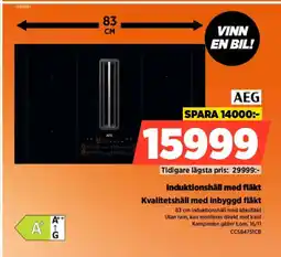 Power AEG Induktionshäll med fläkt Kvalitetshäll med inbyggd fläkt erbjuda