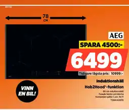 Power Induktionshäll Hob2Hood®-funktion erbjuda