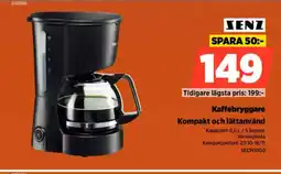 Power SENZ Kaffebryggare Kompakt och lättanvänd erbjuda