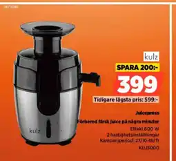 Power Kulz juicepress förbered färsk juice på några minuter erbjuda