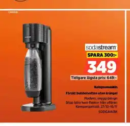 Power Sodastream kolsyremaskin färskt bubbelvatten utan krångel erbjuda
