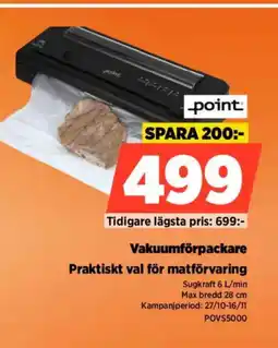 Power Vakuumförpackare Praktiskt val för matförvaring erbjuda