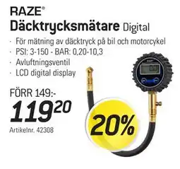 thansen Däcktrycksmätare, SEK 119.2 erbjuda