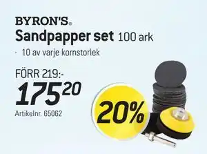 thansen Sandpapper set, SEK 175.2 erbjuda