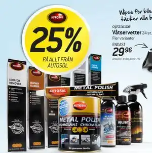 thansen 25% PÅ ALLT FRÅN AUTOSOL erbjuda