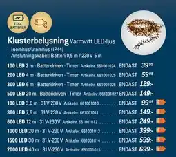 thansen Klusterbelysning erbjuda