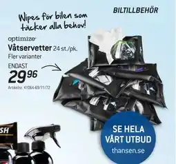 thansen Våtservetter, SEK 29.96 erbjuda