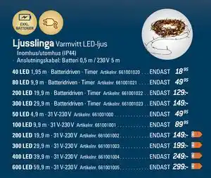 thansen Ljusslinga erbjuda