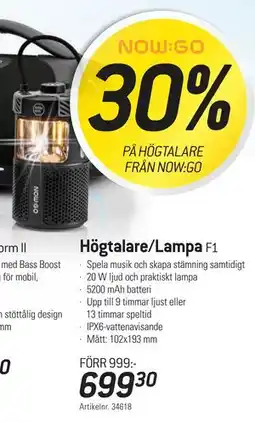 thansen Högtalare/Lampa, SEK 699.3 erbjuda