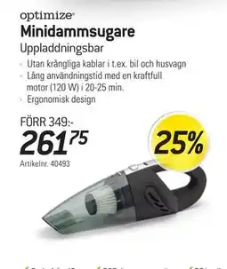 thansen Minidammsugare, SEK 261.75 erbjuda