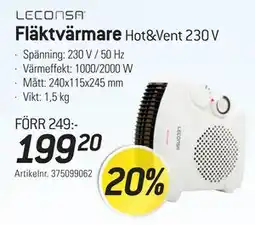 thansen Fläktvärmare, SEK 199.2 erbjuda