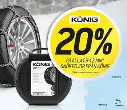 thansen ALLA CB-12 MM SNÖKEDJOR FRÅN KÖNIG erbjuda