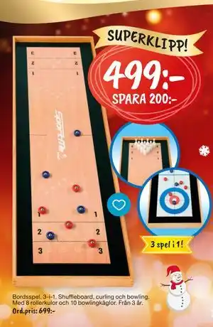 Leklust Bordsspel 3-i-1, SEK 499 erbjuda
