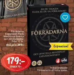 Leklust Förrädarna Expansion Pack, SEK 179 erbjuda