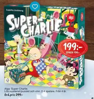 Leklust Alga. Super-Charlie., SEK 199 erbjuda