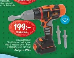 Leklust Black+Decker. Sladdlös skruvdragare., SEK 199 erbjuda