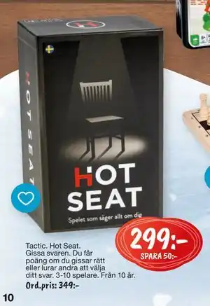 Leklust Tactic. Hot Seat., SEK 299 erbjuda