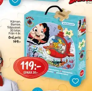 Kärnan Bamse Träpussel, SEK 119