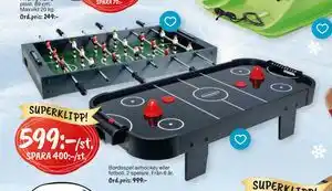 Bordsspel airhockey eller fotboll., SEK 599