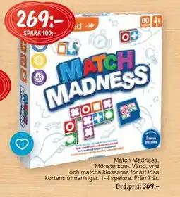 Leklust Match Madness. Mönsterspel., SEK 269 erbjuda