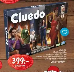 Leklust Cluedo. Det klassiska detektivspelet., SEK 399 erbjuda
