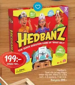Leklust Hedbanz, SEK 199 erbjuda
