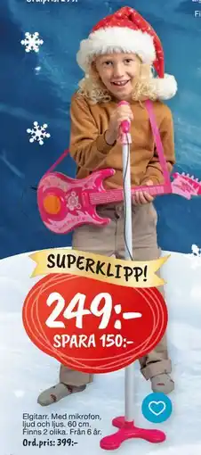 Leklust Elgitarr, SEK 249 erbjuda