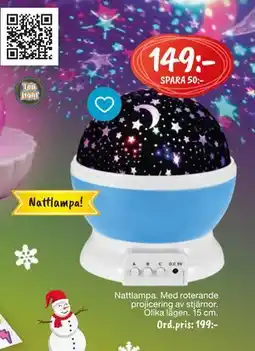 Leklust Nattlampa, SEK 149 erbjuda