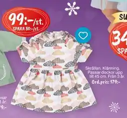 Leklust Skrållan. Klänning, SEK 99 erbjuda