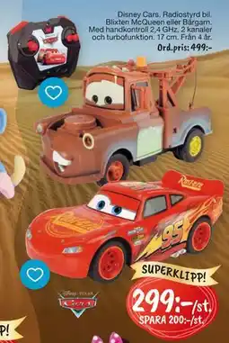 Leklust Disney Cars. Radiostyrd bil., SEK 299 erbjuda