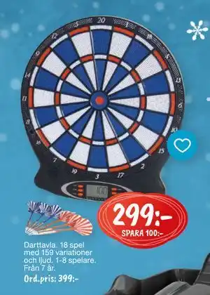 Leklust Darttavla., SEK 299 erbjuda