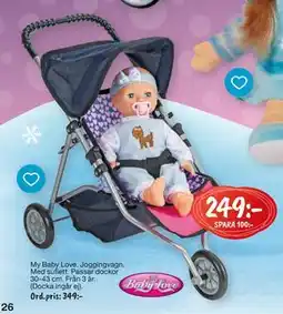 Leklust My Baby Love Joggingvagn, SEK 249 erbjuda