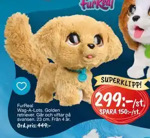 Leklust FurReal Wag-A-Lots. Golden retriever., SEK 299 erbjuda
