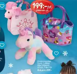 Leklust Enhörning eller hund. I väska., SEK 199 erbjuda