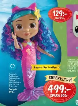 Leklust Gabby´s Dollhouse. Sjöjungfrun Gabby., SEK 499 erbjuda