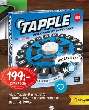 Leklust Alga. Tapple, SEK 199 erbjuda