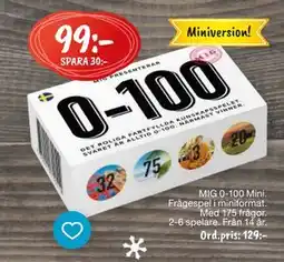 Leklust MIG 0-100 Mini Frågespel i miniformat, SEK 99 erbjuda