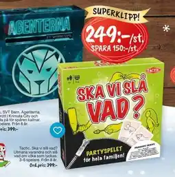 Leklust Tactic, SEK 249 erbjuda