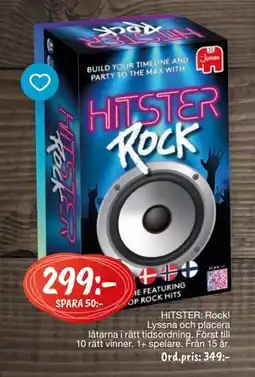 Leklust HITSTER: Rock!, SEK 299 erbjuda