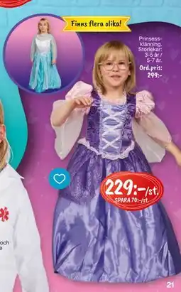 Leklust Prinsessklänning, SEK 229 erbjuda