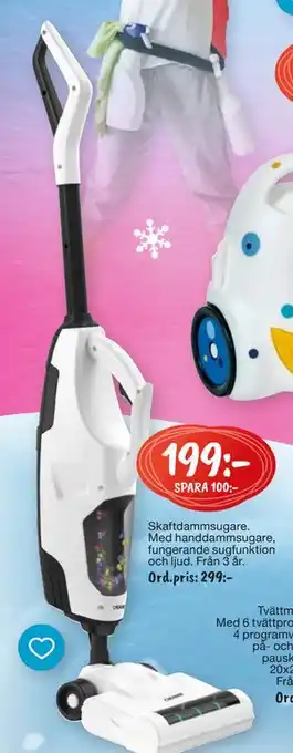 Leklust Skaftdammsugare., SEK 199 erbjuda